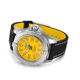 Breitling Avenger Automatic 45mm Seawolf Yellow Dial Black Nylon Strap Watch for Men - A17319101/1X2 Authentic Buy Shop Now