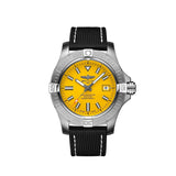 Breitling Avenger Automatic 45 Seawolf Yellow Dial Black Nylon Strap Watch for Men - A17319101I1X1 Authentic Buy Shop Now