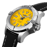 Breitling Avenger Automatic 45mm Seawolf Yellow Dial Black Nylon Strap Watch for Men - A17319101/1X2 Authentic Buy Shop Now