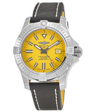 Breitling Avenger Automatic 45 Seawolf Yellow Dial Black Nylon Strap Watch for Men - A17319101I1X1 Authentic Buy Shop Now