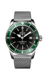 Breitling Superocean Heritage 42mm Chronograph Green Bezel Mens Watch - A1732136 Authentic Buy Shop Now