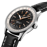 Breitling Navitimer 1 Automatic 41mm Black Dial Black Leather Strap Mens Watch - A17326211B1P1 Authentic Buy Shop Now