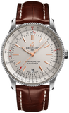 Breitling Navitimer Automatic 41 White Dial Brown Leather Strap Watch for Men - A17326211G1P2 Authentic Buy Shop Now