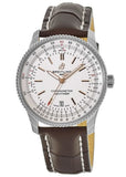 Breitling Navitimer Automatic 41 White Dial Brown Leather Strap Watch for Men - A17326211G1P2 Authentic Buy Shop Now