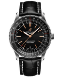 Breitling Automatic 41mm Black Dial Black Leather Strap Watch for Men - A17326241B1P1 Authentic Buy Shop Now