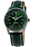Breitling Navitimer Automatic 41mm Green Dial Green Leather Strap Watch for Men - A17326361L1P1 Authentic Buy Shop Now