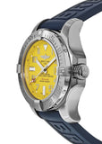 Breitling Avenger II Seawolf Yellow Dial Blue Rubber Strap 45mm Mens Watch - A1733110/I519/157S Authentic Buy Shop Now