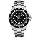 Breitling Superocean Automatic 44mm Black Dial Silver Steel Strap Watch for Men - A17367D71B1A1 Authentic Buy Shop Now