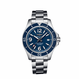 Breitling Superocean Automatic 42mm Blue Dial Silver Steel Strap Watch for Men - A17366D81C1A1 Authentic Buy Shop Now