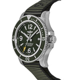 Breitling Superocean Automatic 44mm Outerknown Green Dial Green Nylon Strap Watch for Men - A17367A11L1W1 Authentic Buy Shop Now