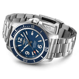 Breitling Superocean Automatic 42mm Blue Dial Silver Steel Strap Watch for Men - A17366D81C1A1 Authentic Buy Shop Now