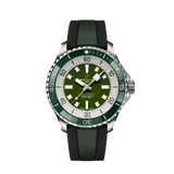 Breitling Superocean Automatic 44 Green Dial Green Rubber Strap Watch for Men - A17376A31L1S1 Authentic Buy Shop Now