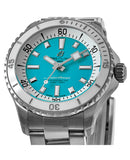 Breitling Superocean Automatic 36 Turquoise Dial Silver Steel Strap Watch for Men - A17377211C1A1 Authentic Buy Shop Now