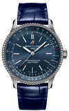 Breitling Navitimer Automatic 35 Blue Dial Blue Leather Strap Watch for Men - A17395161C1P1 Authentic Buy Shop Now