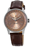 Breitling Navitimer Automatic 35 Brown Dial Brown Leather Strap Watch for Men - A17395201K1P1 Authentic Buy Shop Now