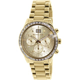 Michael Kors Brinkley Diamonds Gold Dial Gold Steel Strap Watch for Women - MK6187 Authentic Buy Shop Now