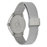 Calvin Klein Minimal White Dial Silver Mesh Bracelet Watch for Men - K3M22126 Authentic Buy Shop Now