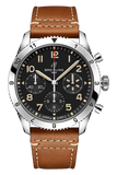 Breitling Avi Chronograph 42 P-51 Mustang Black Dial Brown Leather Strap Watch for Men - A233803A1B1X1 Authentic Buy Shop Now