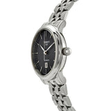 Tissot T Classic Carson Premium Automatic Lady Black Dial Silver Steel Strap Watch for Women - T122.207.11.051.00 Authentic Buy Shop Now