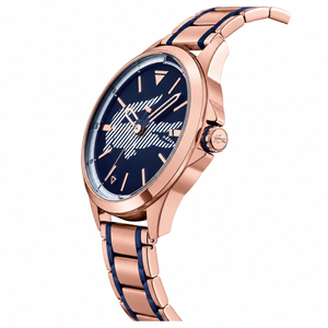 Lacoste Capbreton Blue Dial Two Tone Steel Strap Watch for Women - 2010963 Authentic Buy Shop Now