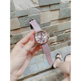 Guess Mariposa Pink Dial Pink Leather Strap Watch for Women - GW0008L2 Authentic Buy Shop Now