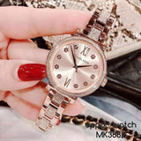 Michael Kors Sofie Quartz Rose Gold Dial Rose Gold Steel Strap Watch For Women - MK3882 Authentic Buy Shop Now