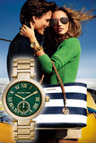 Michael Kors Skylar Green Dial Gold Steel Strap Watch for Women - MK6065 Authentic Buy Shop Now