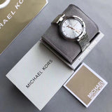 Michael Kors Garner Analog Silver Dial Silver Steel Strap Watch For Women - MK6407 Authentic Buy Shop Now