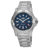 Breitling Avenger Automatic GMT 45 Blue Dial Silver Steel Strap Watch for Men - A32395101C1A1 Authentic Buy Shop Now