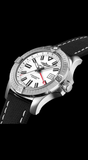 Breitling Avenger Automatic GMT 43 White Dial Black Nylon Strap Watch for Men - A32397101A1X1 Authentic Buy Shop Now