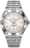 Breitling Chronomat GMT 40 White Dial Silver Steel Strap Watch for Men - A32398101A1A1 Authentic Buy Shop Now
