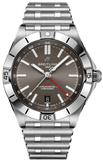 Breitling Chronomat GMT 40 Brown Dial Silver Steel Strap Watch for Men - A32398101M1A1 Authentic Buy Shop Now