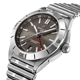 Breitling Chronomat GMT 40 Brown Dial Silver Steel Strap Watch for Men - A32398101M1A1 Authentic Buy Shop Now