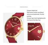 Coach Perry Red Dial Red Leather Strap Watch for Women - 14503867 Authentic Buy Shop Now