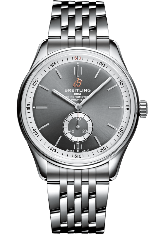 Breitling Premier Automatic 40mm Stainless Steel Anthracite Dial Mens Watch - A37340351B1A1 Authentic Buy Shop Now