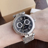 Versace Aion Chronograph Black Dial Silver Steel Strap Watch for Men - VBR080017 Authentic Buy Shop Now