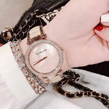 Michael Kors Parker Mother of Pearl Pink Dial Two Tone Steel Strap Watch for Women - MK6492 Authentic Buy Shop Now