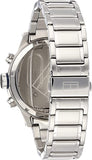 Tommy Hilfiger Trent Chronograph Black Dial Silver Steel Strap Watch for Men - 1791054 Authentic Buy Shop Now