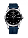 Breitling Transocean Day & Date 42mm Automatic Black Dial Blue Mesh Bracelet Mens Watch - A4531012/BB69/280S/ A20S.1 Authentic Buy Shop Now