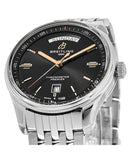 Breitling Premier Automatic 40mm Day & Date Black Dial Silver Steel Strap Mens Watch - A45340241B1A1 Authentic Buy Shop Now
