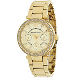 Michael Kors Parker White Dial Gold Steel Strap Watch for Women - MK6056 Authentic Buy Shop Now