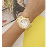 Marc Jacobs Rivera White Dial Gold Steel Strap Watch for Women - MBM3137 Authentic Buy Shop Now