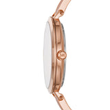 Michael Kors Jaryn Analog Gold Dial Pink Steel Strap Watch For Women - MK4343 Authentic Buy Shop Now