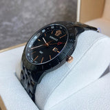 Versace Univers Quartz Black Dial Black Steel Strap Watch for Men - VEBK00618 Authentic Buy Shop Now