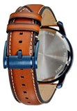 Fossil Grant Chronograph Blue Dial Brown Leather Strap Watch for Men - FS5151 Authentic Buy Shop Now