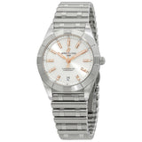 Breitling Chronomat 32 Mother of Pearl Dial Silver Steel Strap Watch for Women - A77310101A4A1 Authentic Buy Shop Now