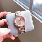 Michael Kors Gabbi Rose Gold Dial Rose Gold Steel Strap Watch For Women - MK3986 Authentic Buy Shop Now