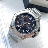 Guess Rigor Quartz Black Dial Silver Steel Strap Watch For Men - W0218G2 Authentic Buy Shop Now