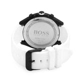 Hugo Boss Velocity Black Dial White Rubber Strap Watch for Men - 1513718 Authentic Buy Shop Now