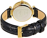 Guess Park Avenue Quartz Gold Dial Black Leather Strap Watch For Women - W0838L1 Authentic Buy Shop Now